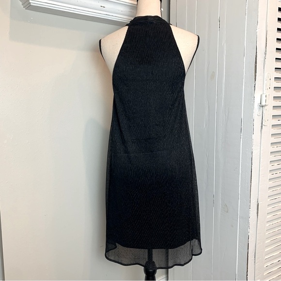 NWT Francesca’s Black Sleeveless V-Neck Dress Small - Picture 2 of 8